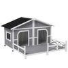 Dog House- Gray, White (Swiship-Ship)Prohibited by WalMart