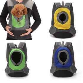 Pet Carriers Comfortable Carrying for Small Cats Dogs Backpack Travel Breathable Mesh Bag Durable Pet Dog Carrier Bag (Color: Green)