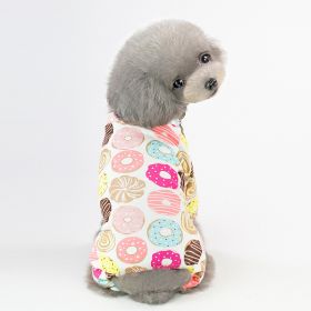 Pet Pajamas For Small & Medium Dogs; Cute Dog Pajamas Cat Jumpsuit; Pet Apparel; pet clothing (Color: banana)