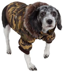 Metallic Fashion Pet Parka Coat (size: X-Small)