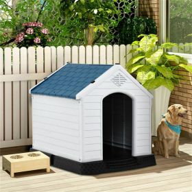 33.5" Dog House of Plastic.pet house (Color: As shown)